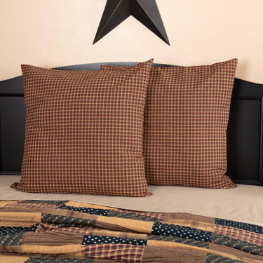Patriotic Patch Euro Sham Fabric 26x26 VHC Brands - The Fox Decor